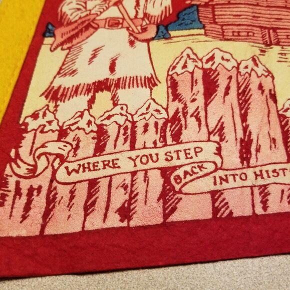 Vintage Frontier Town in the Adirondack's felt pennant - Picture 4 of 11